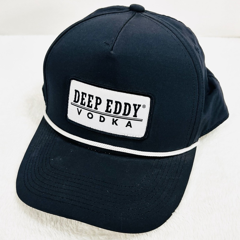 Deep Eddy Vodka A-Frame Rope Trucker Hat‎ Cap Adjustable Snapback Blue Outdoors
